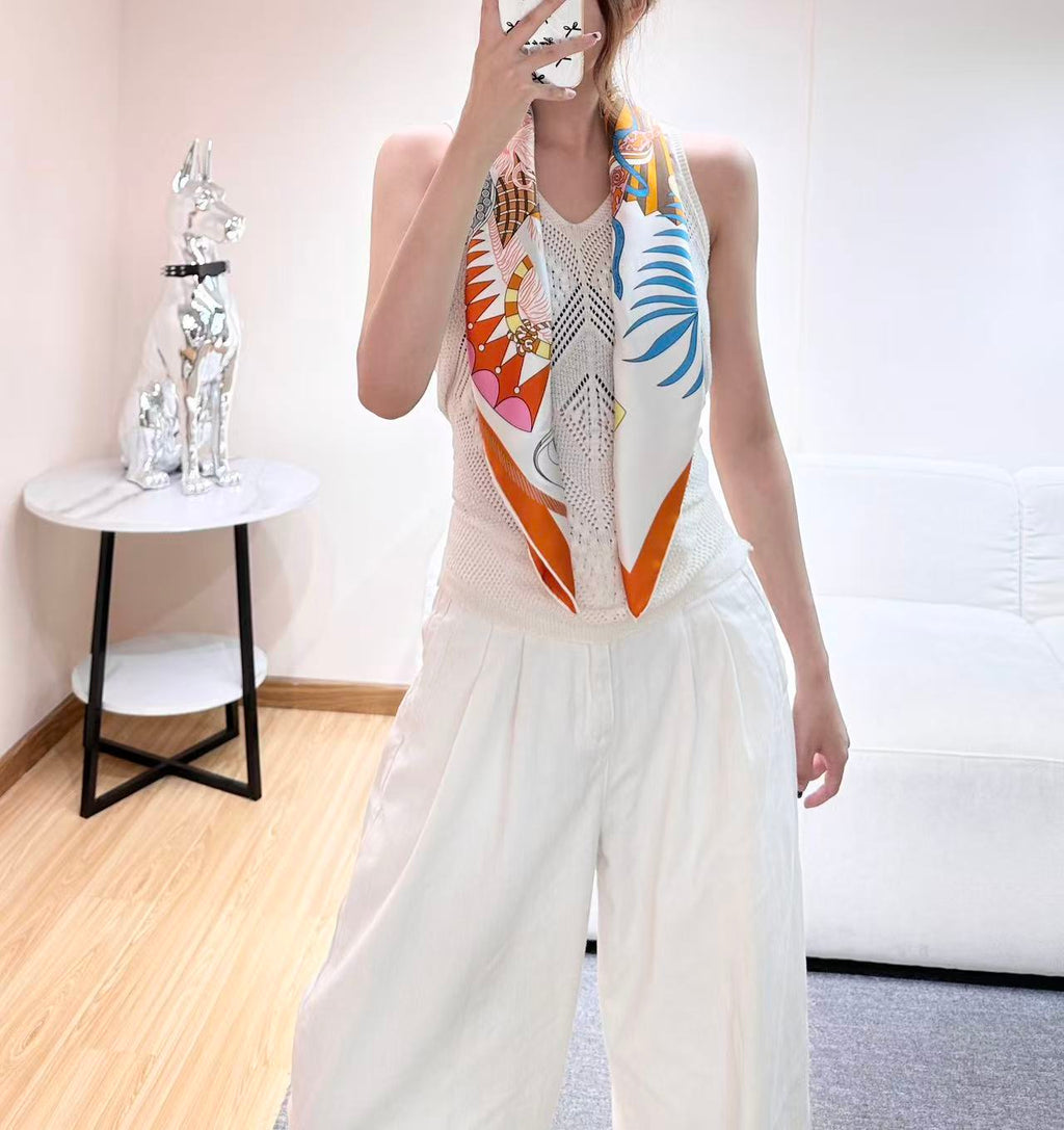 Hermes 26s Scarf 90 In Silk 303219