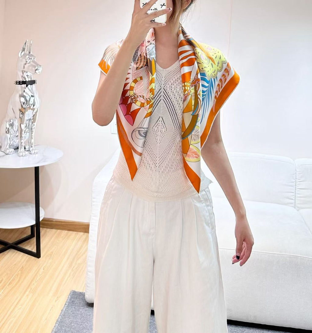 Hermes 26s Scarf 90 In Silk 303219