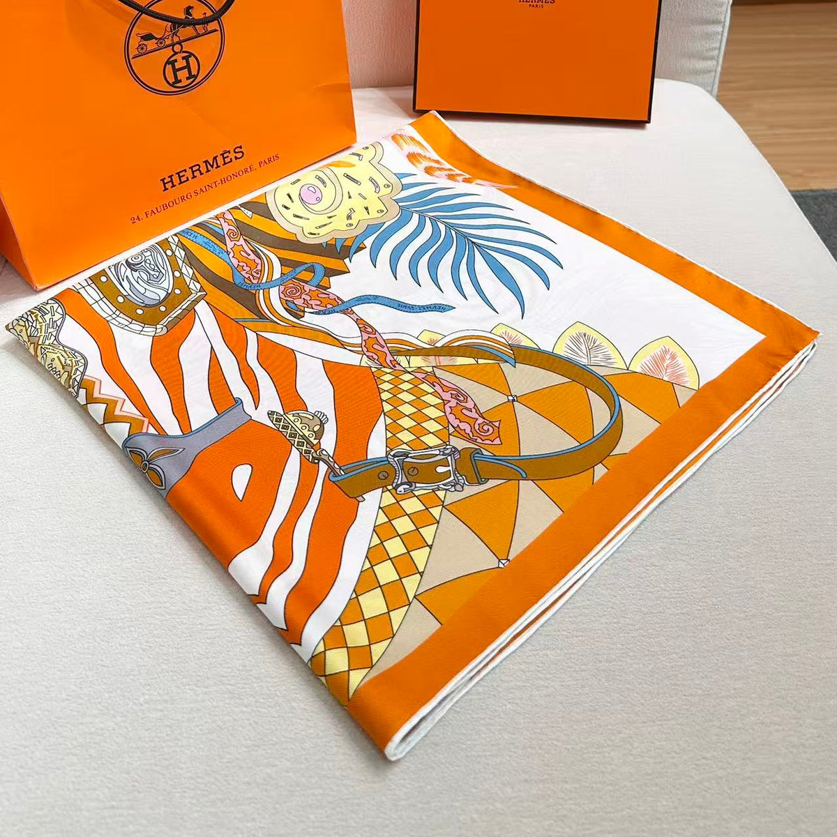 Hermes 26s Scarf 90 In Silk 303219