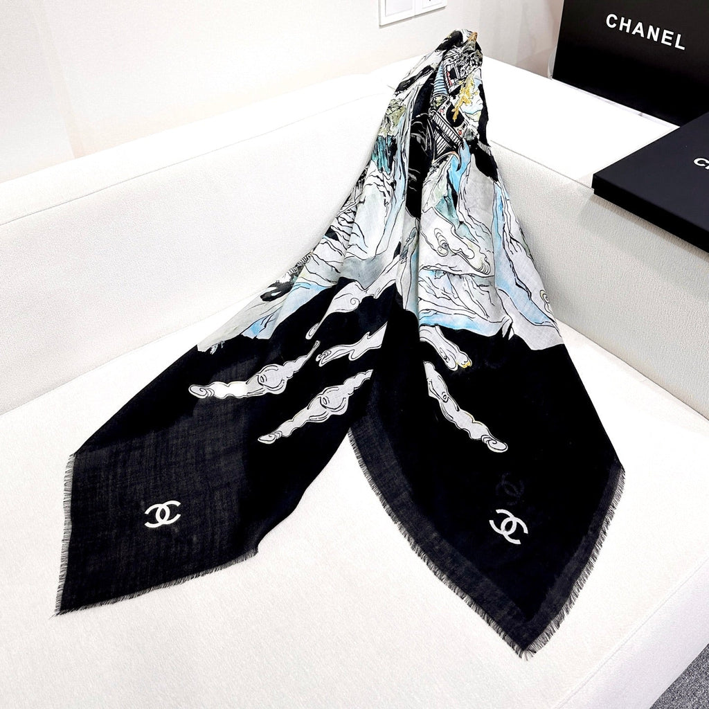 CC 26s Scarf 140 In Cashmere And Wool 437741