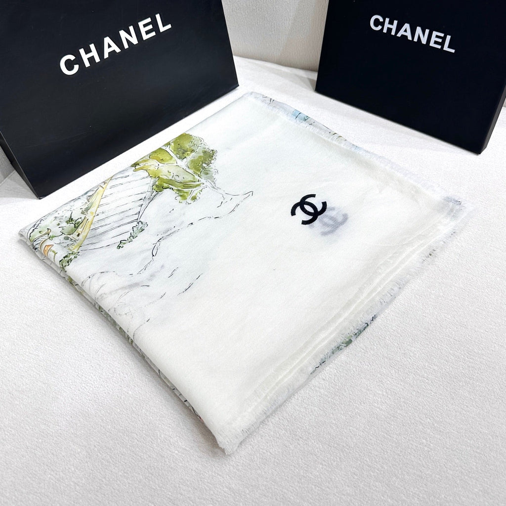 CC 26s Scarf 140 In Cashmere And Wool 437742
