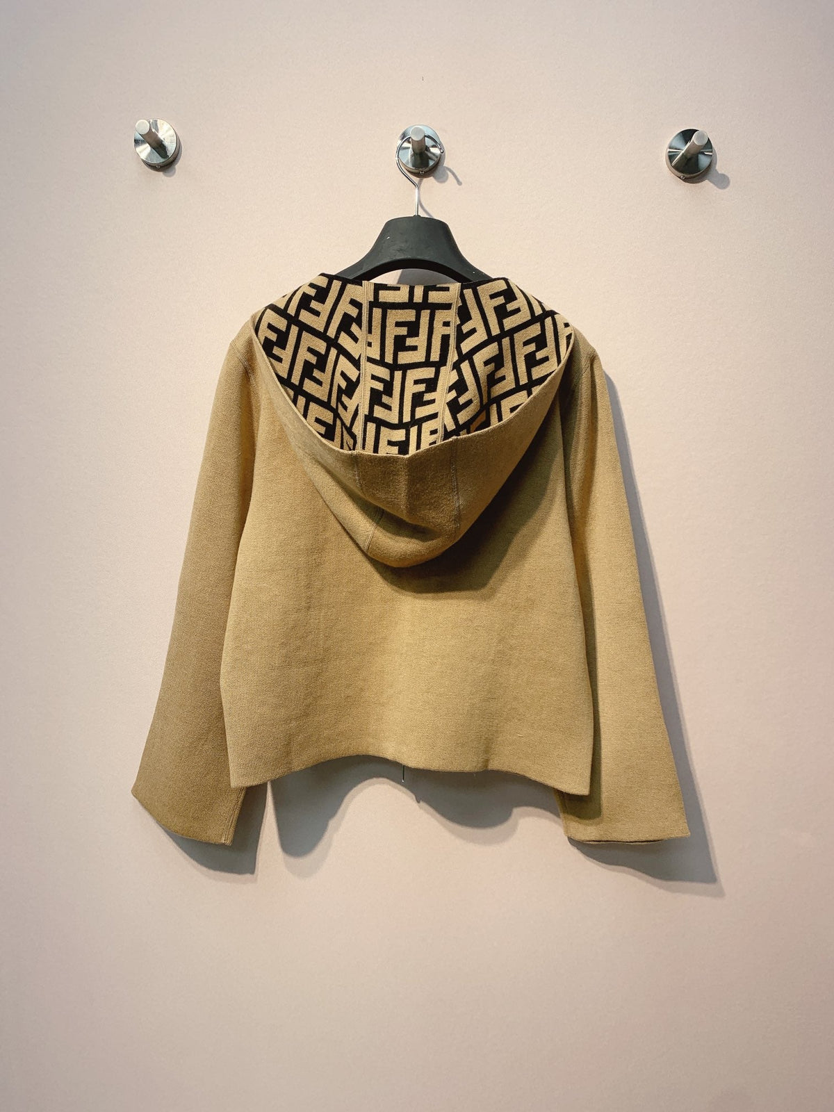 Fendi 25 Jacket Light Beige Wool 0016