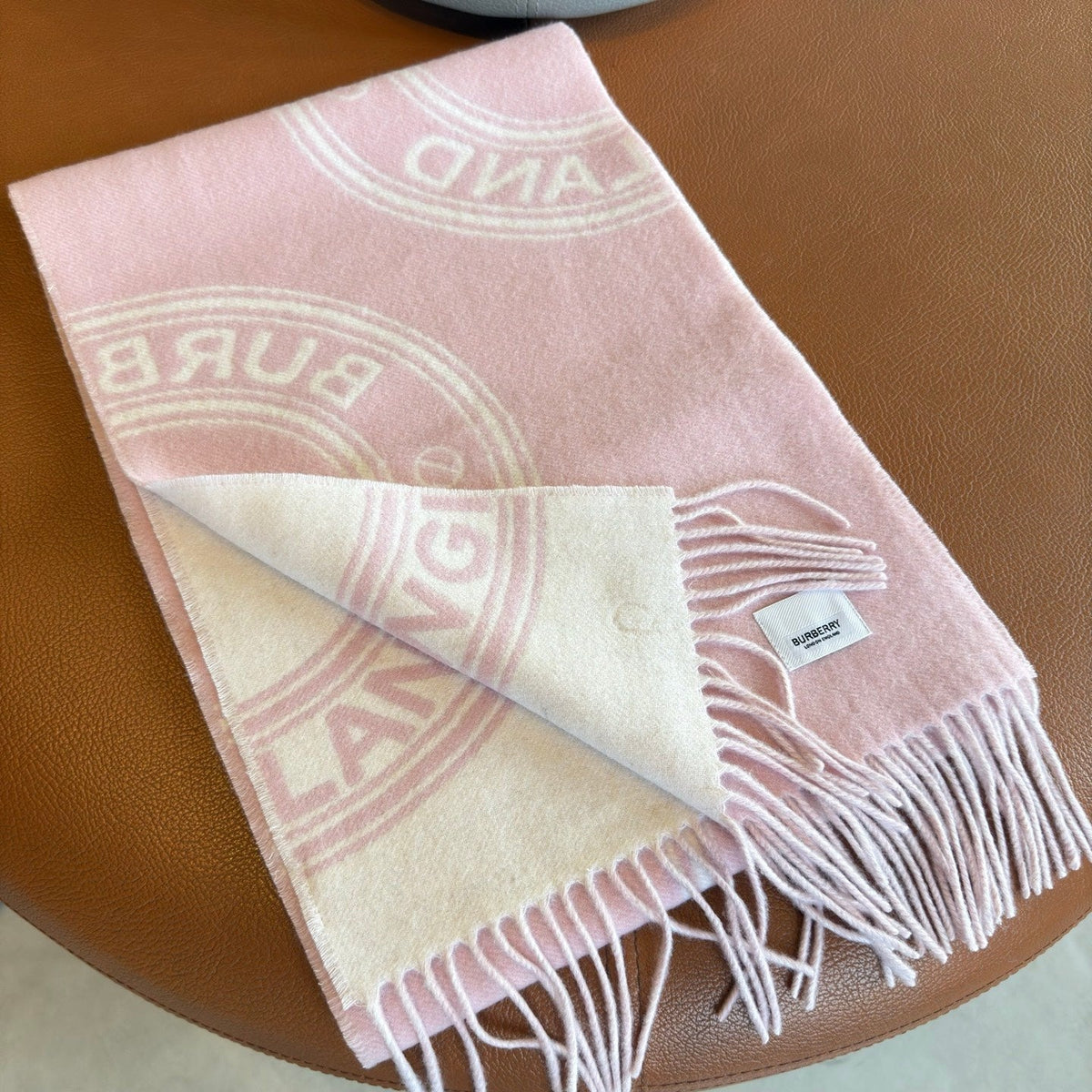 BBR Long Scarf 170CM Pink Calico Cashmere 150403