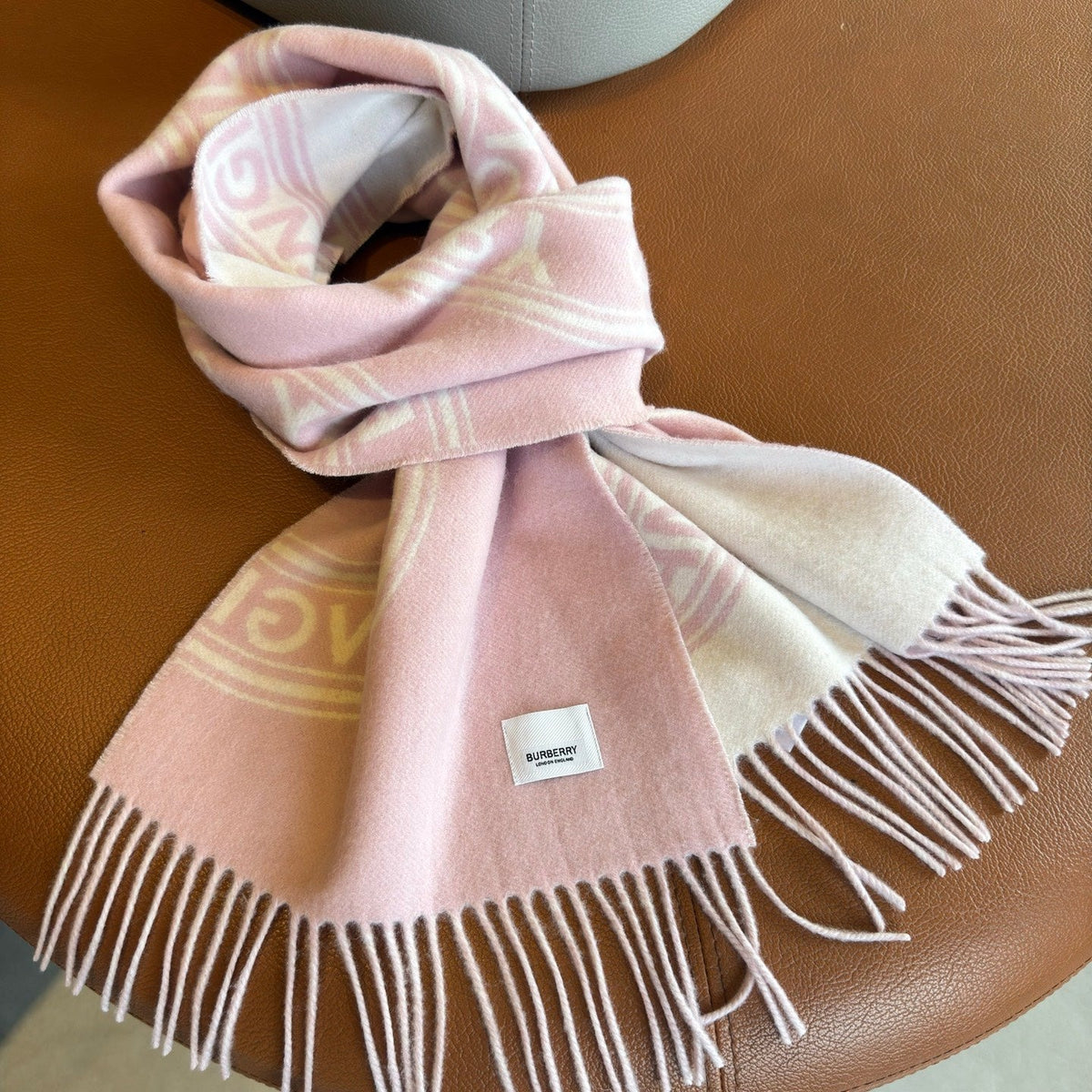 BBR Long Scarf 170CM Pink Calico Cashmere 150403