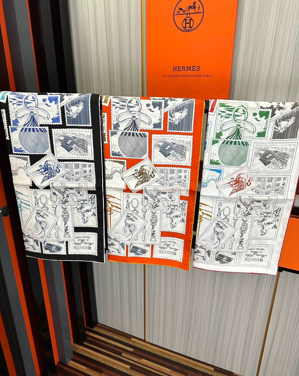 HERMES 25S SCARF 90 IN SILK 732035