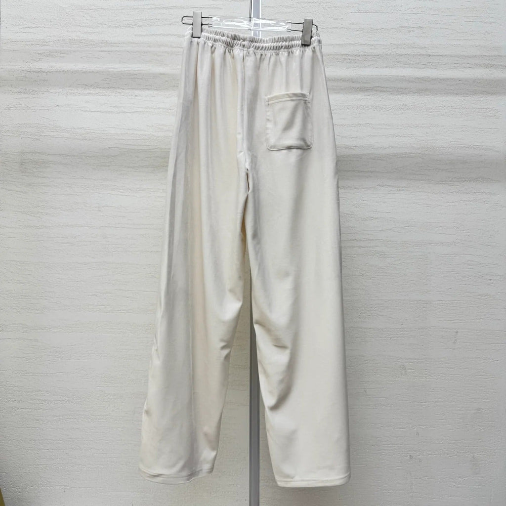 Miumiu 2026 Pants with Rhinestone Embroidery Silk Viscose 356809