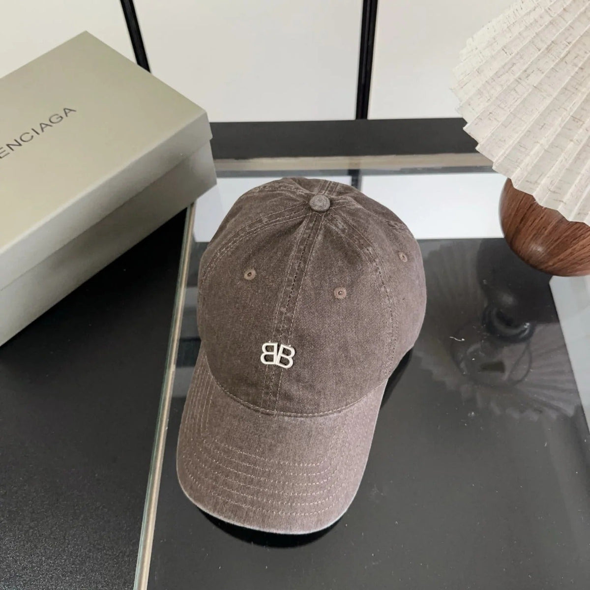 Balenciaga Logo Baseball Cap Cotton 322115