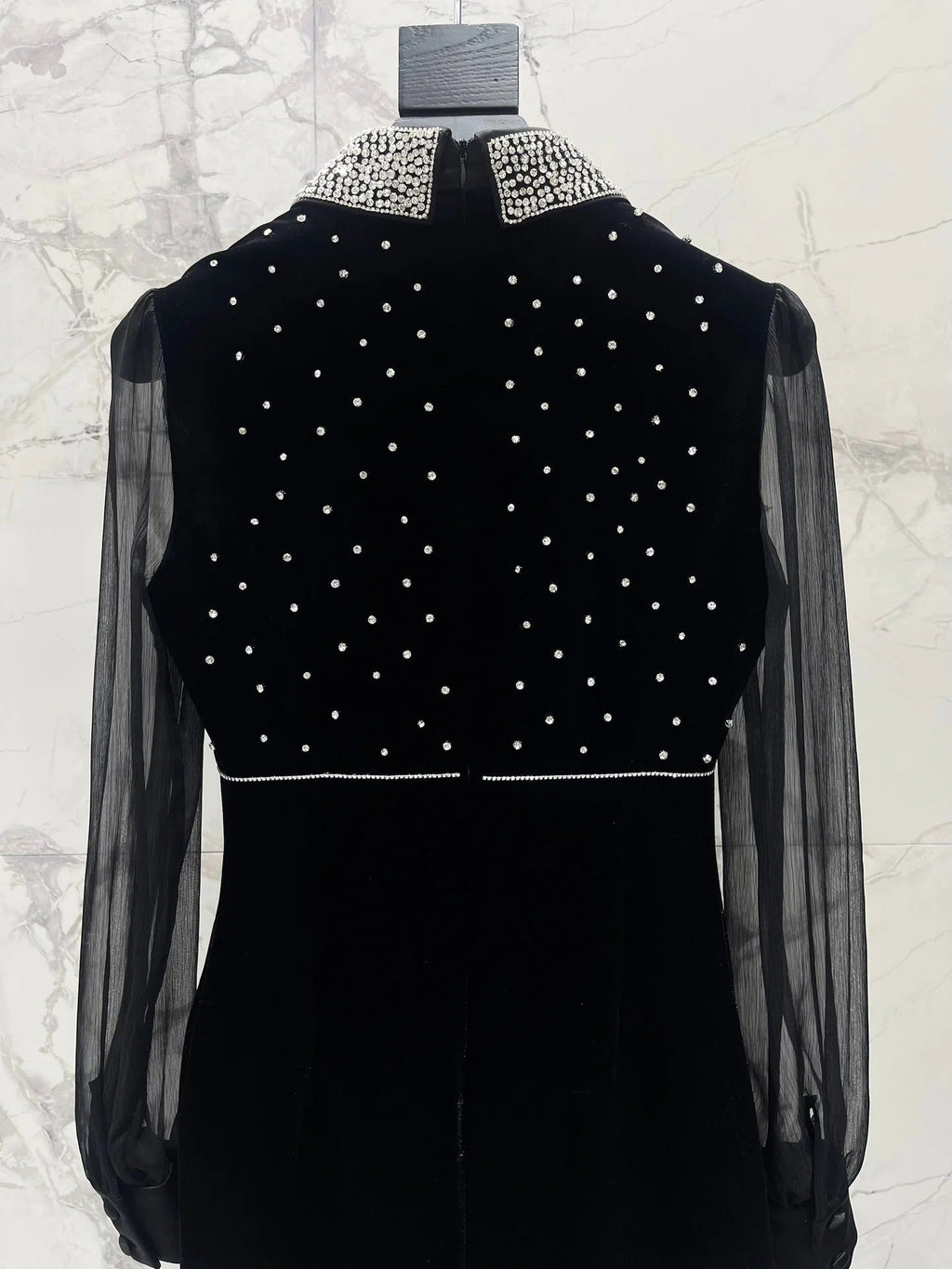 YSL 25S DRESS WITH BEADED DETAILS STYLE 61