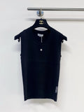 Chanel 2026 Vest Black and White Wool 704587