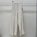Miumiu 2026 Pants with Rhinestone Embroidery Silk Viscose 356809
