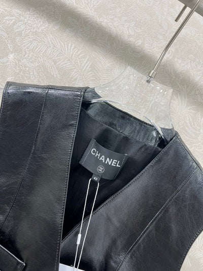 Chanel 2026 Vest Black Leather
