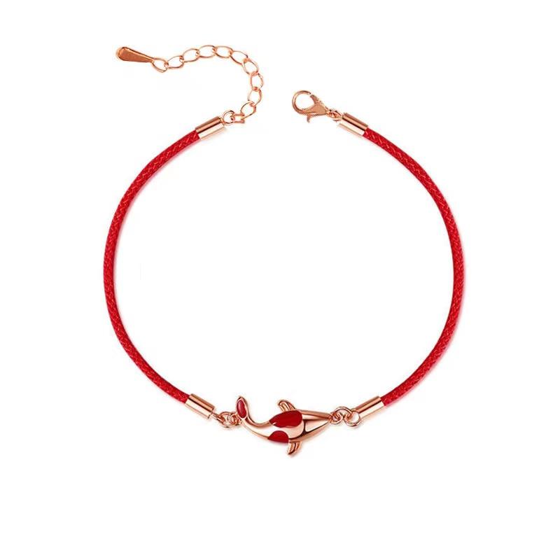 Koi Fish Red String Bracelet