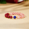 S925 Silver Peace Roundel Lapis Lazuli Bracelet-Gentle Blessing