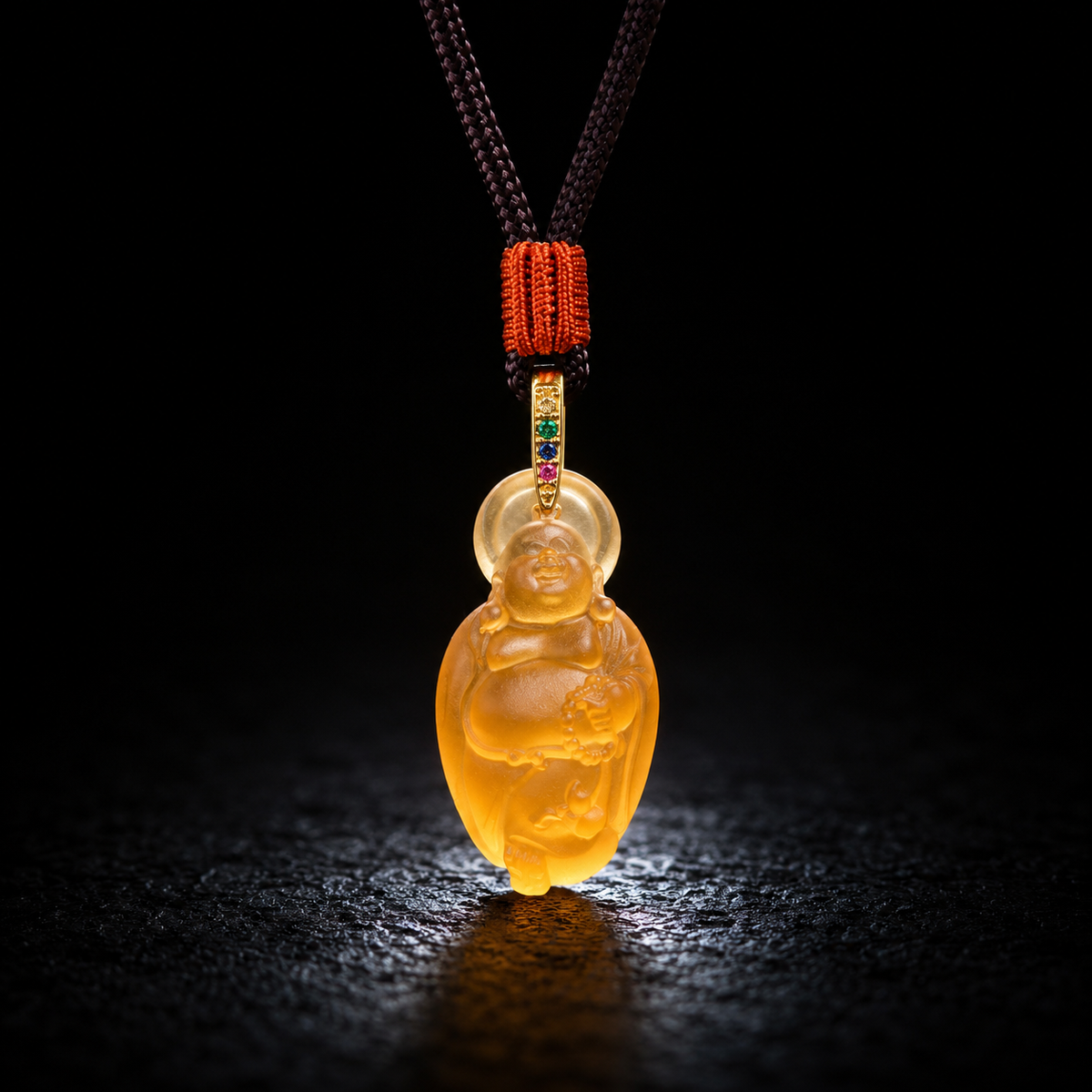 Maitreya Liuli Pendant-Joy Contentment & Inner Abundance