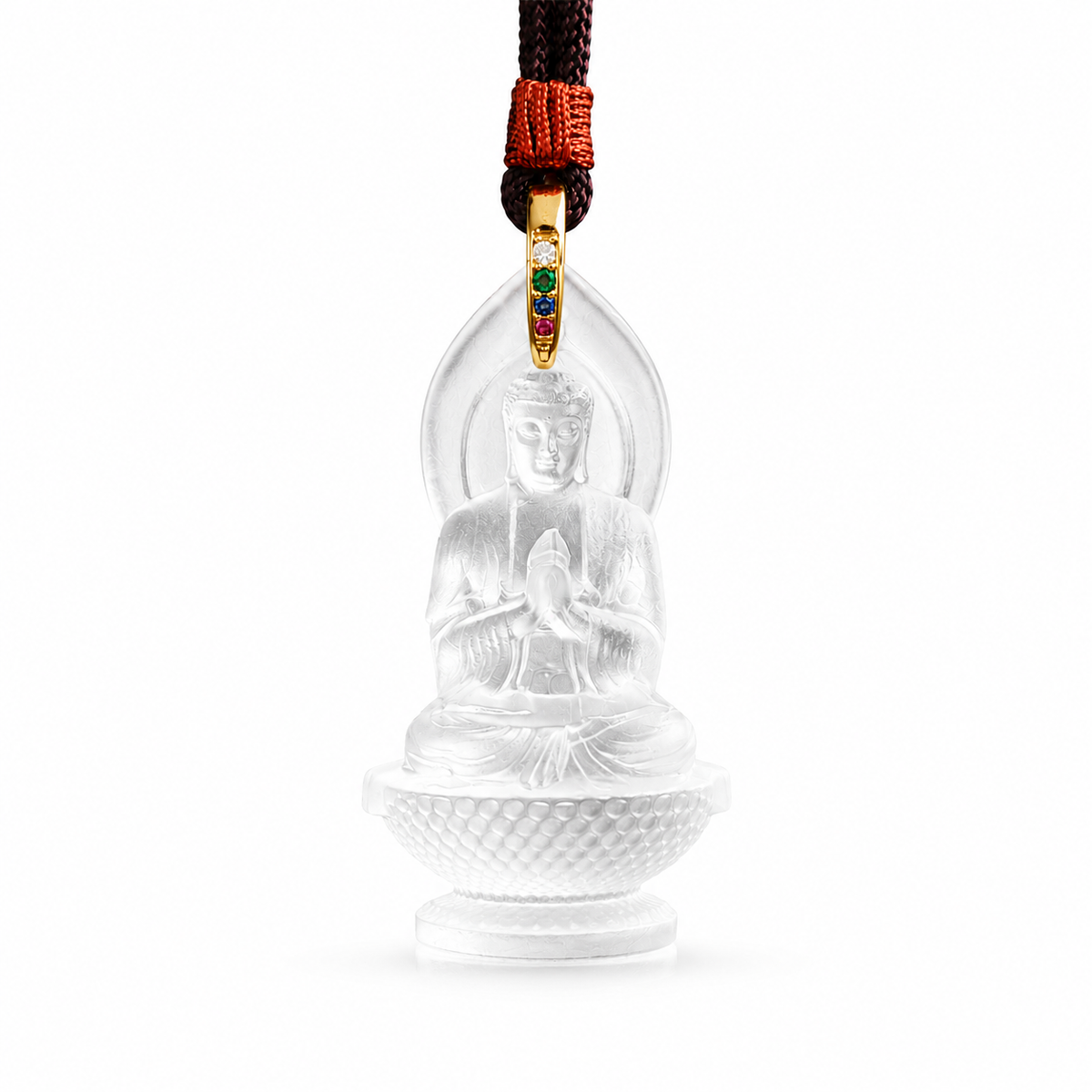 Liuli Mahavairocana Buddha Pendant ¨C Light of Wisdom & Inner Protection