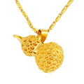 Lucky Gold Calabash Pendant Necklace