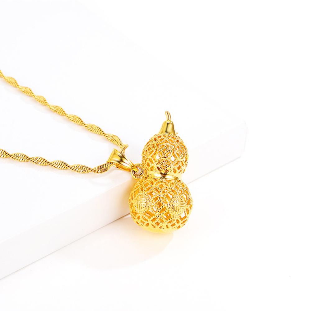Lucky Gold Calabash Pendant Necklace