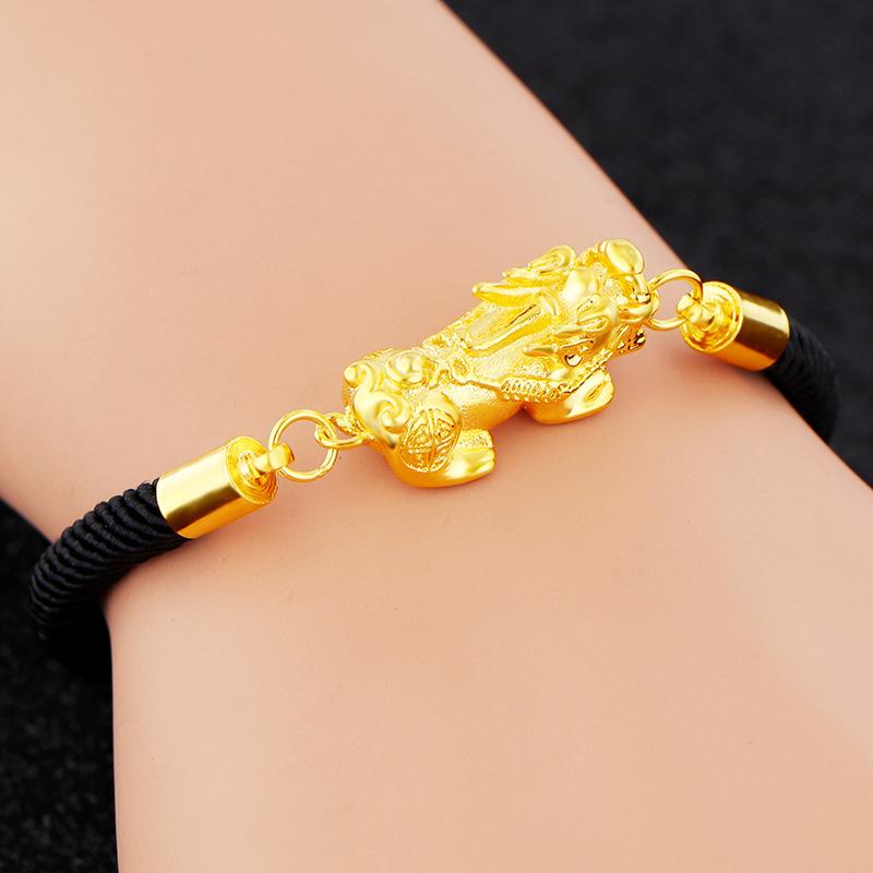 Lucky Rope Gold Pixiu Bracelet
