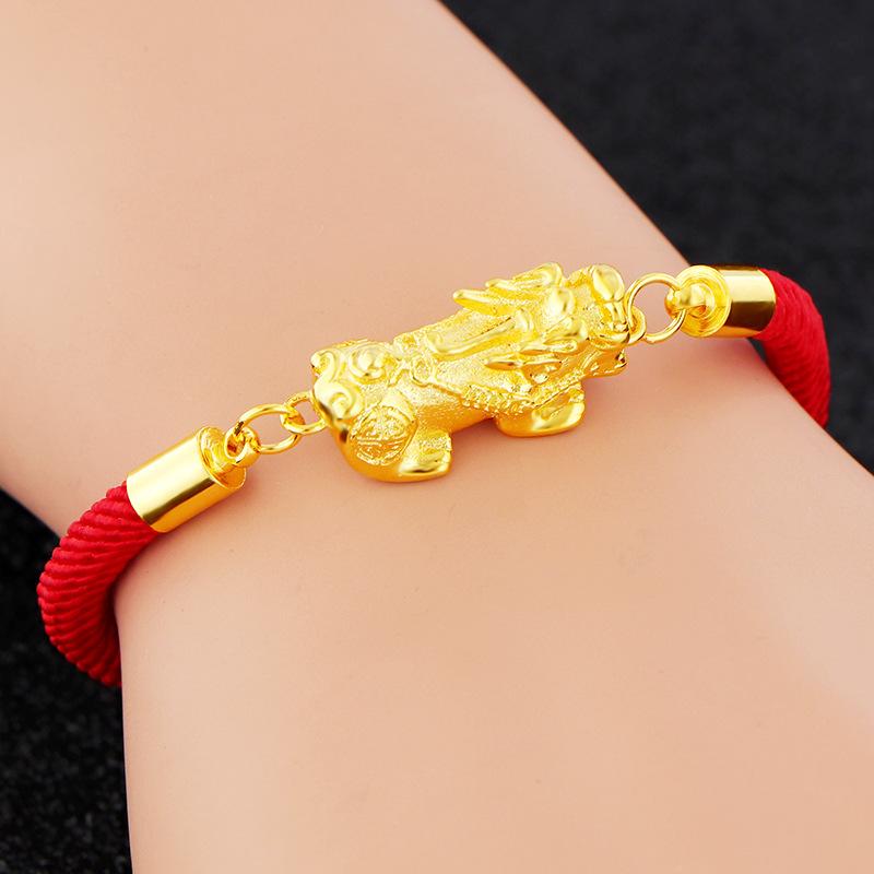 Lucky Rope Gold Pixiu Bracelet