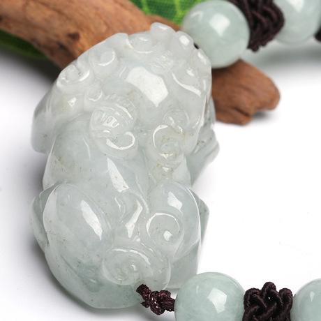 Lucky White Jade Rope Pixiu Wealth Bracelet