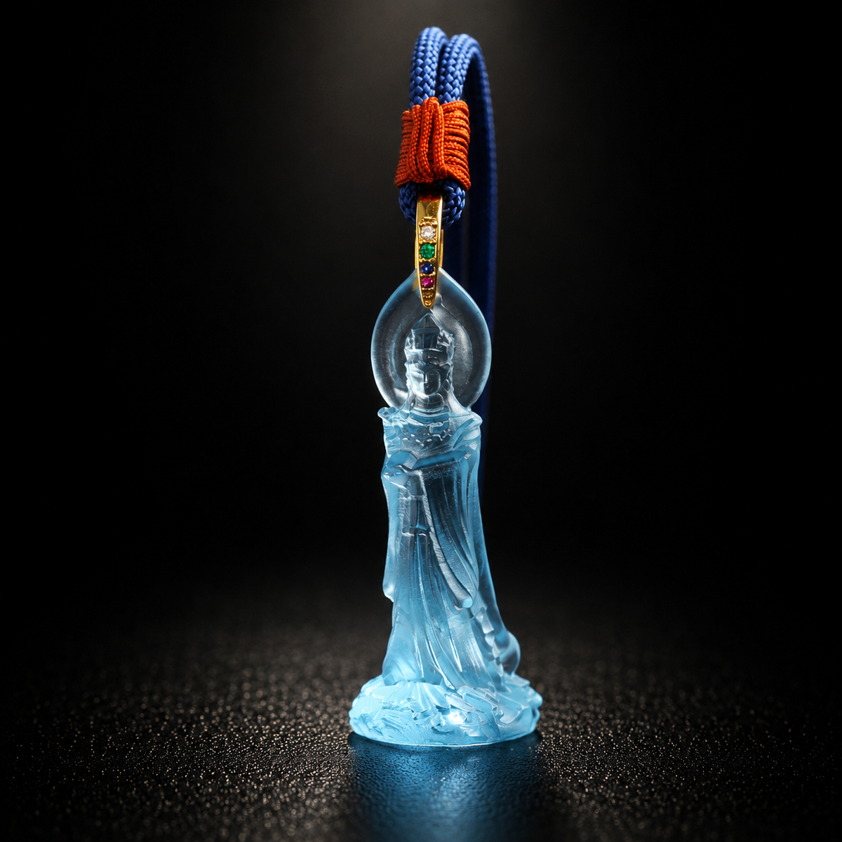The Sea Goddess: Mazu Sacred Liuli Protection Pendant