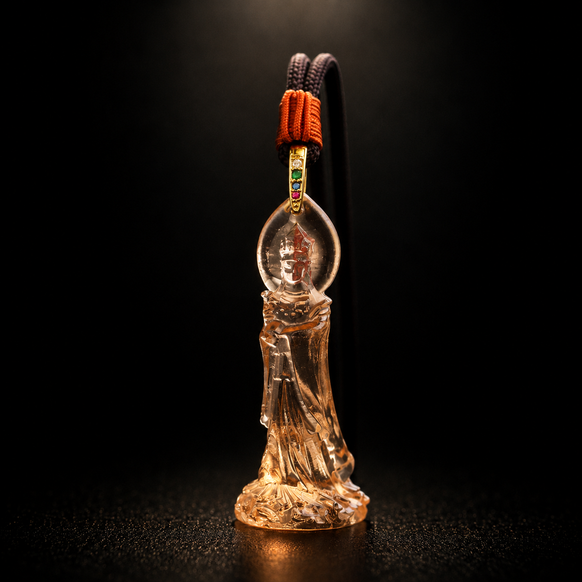 The Sea Goddess: Mazu Sacred Liuli Protection Pendant