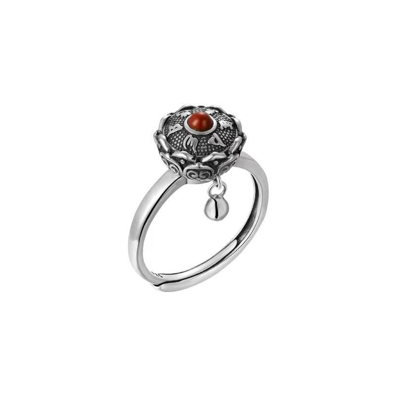 Mighty Protector Tibetan 925 Silver Ring