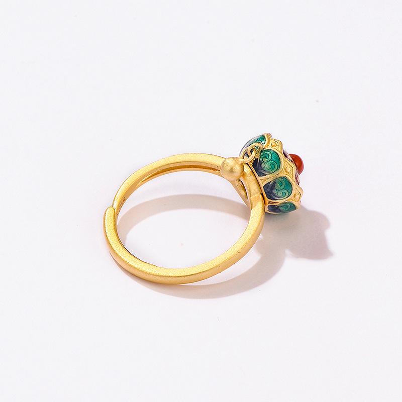 Mighty Protector Tibetan 925 Silver Ring