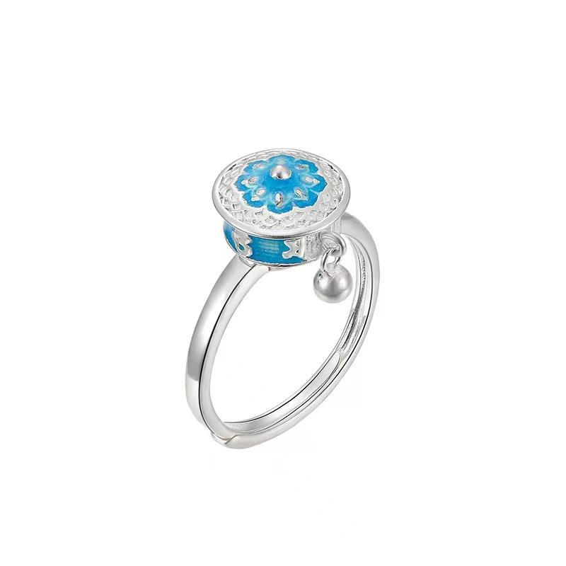 Mighty Protector Tibetan 925 Silver Ring