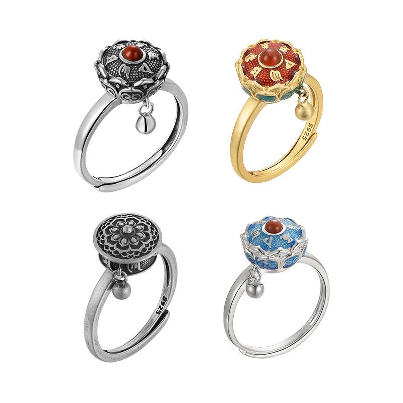 Mighty Protector Tibetan 925 Silver Ring