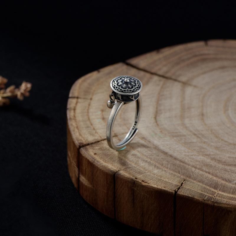 Mighty Protector Tibetan 925 Silver Ring