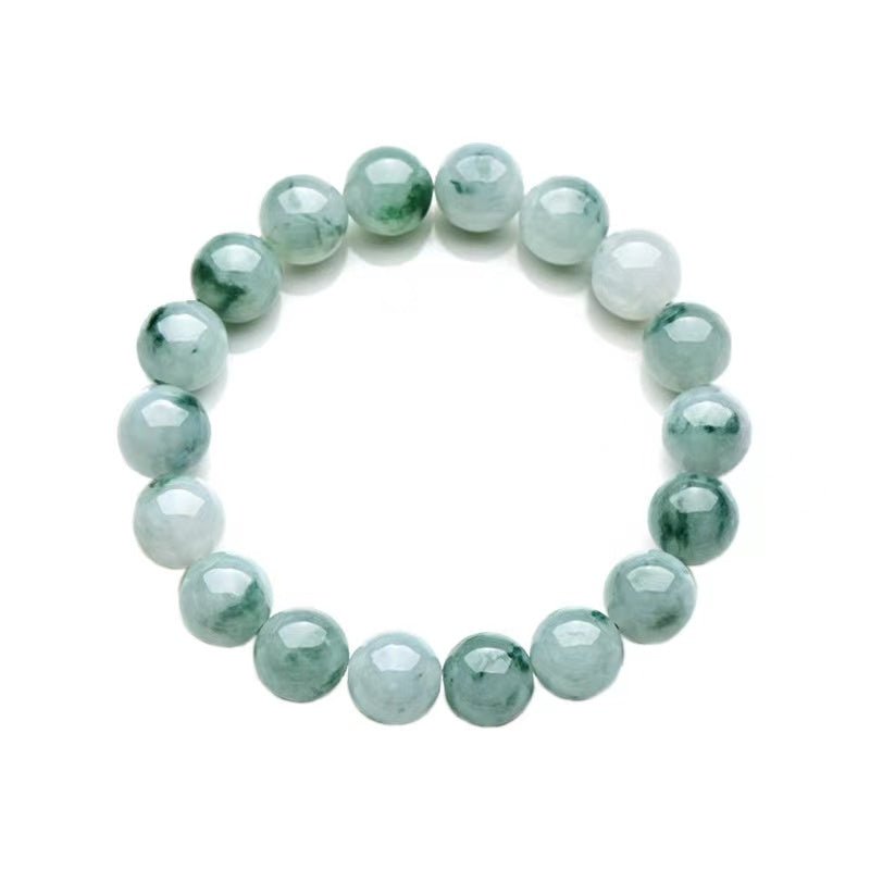 Natural Green Jade Beads Lucky Bracelet