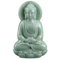 Natural Jadeite Guanyin Buddha Pendant-Grade A Jade
