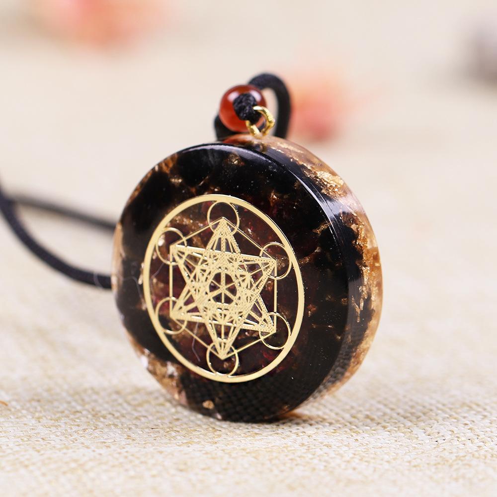 Natural Obsidian Chakra Healing Energy Pendant