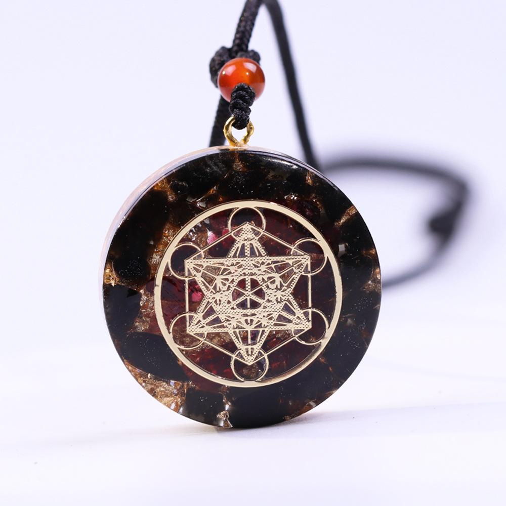 Natural Obsidian Chakra Healing Energy Pendant