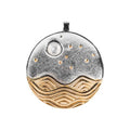 Natural Pearl Sun And Sea 925 Silver Lucky Pendant Necklace