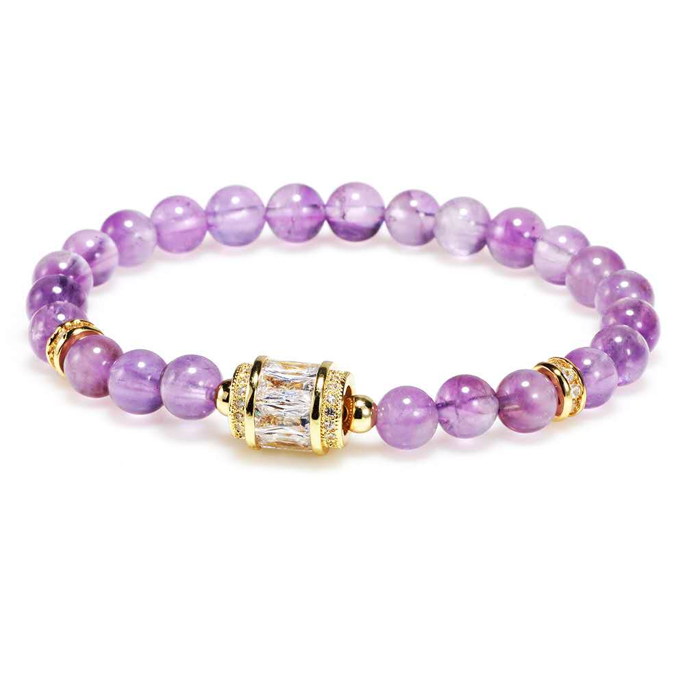 Natural Purple Crystal Lucky Bracelet