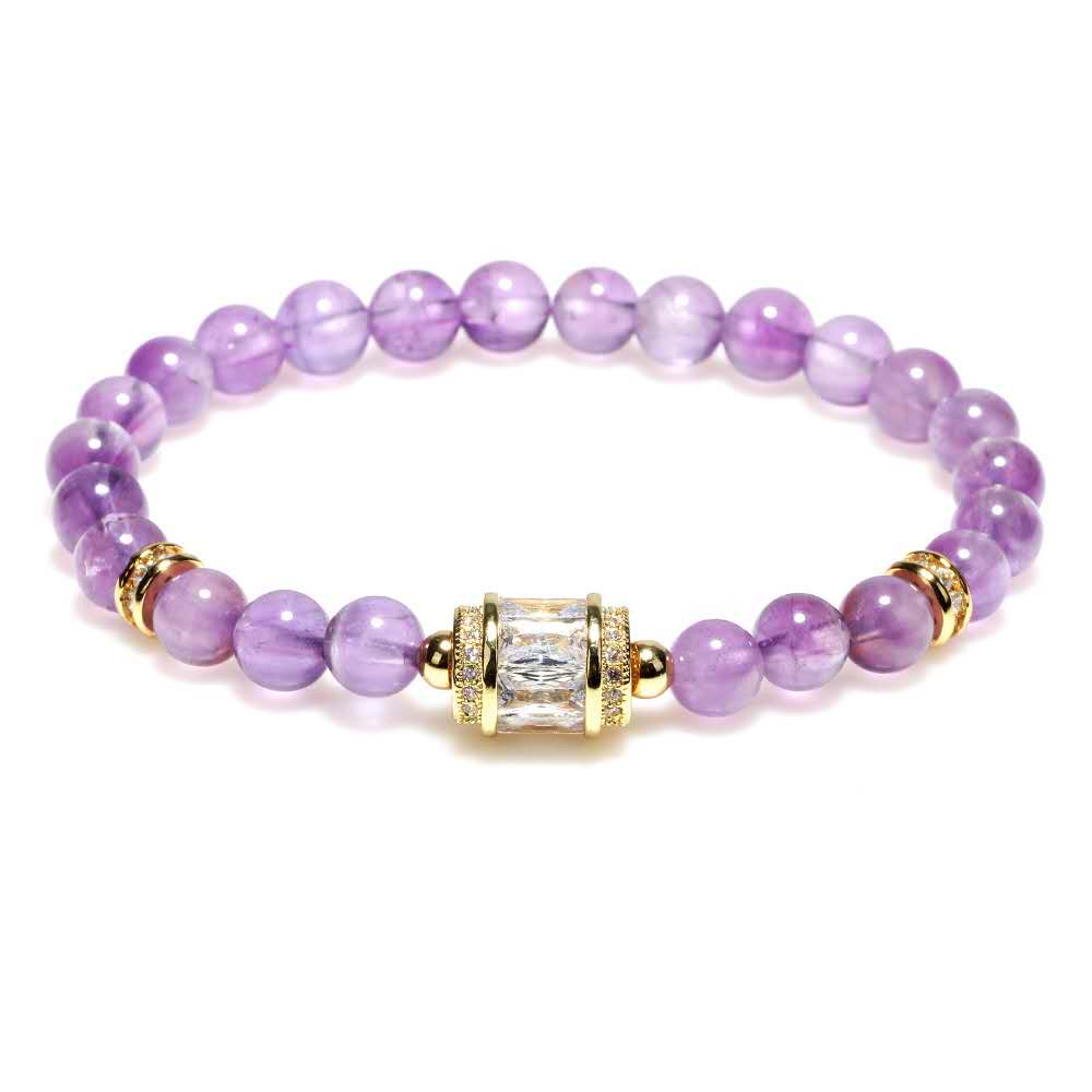 Natural Purple Crystal Lucky Bracelet