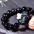 Natural Rainbow Obsidian Pixiu Protection Bracelet
