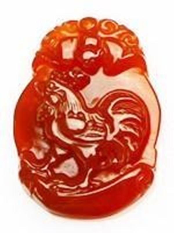 Natural Red Agate 12 Chinese Zodiac Pendant