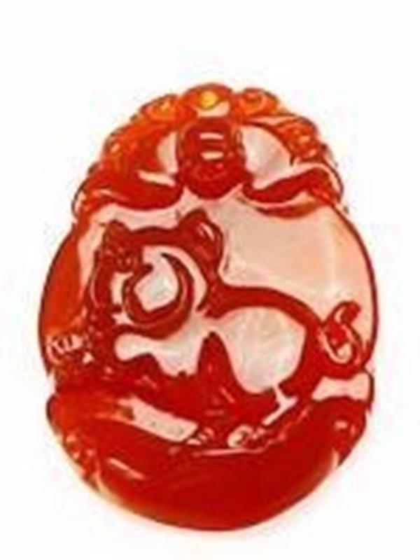Natural Red Agate 12 Chinese Zodiac Pendant