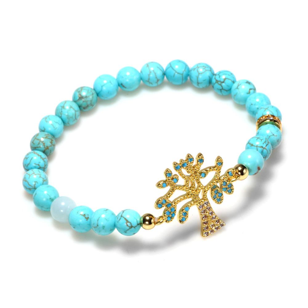 Natural Turquoise Life Of Tree Healing Bracelet