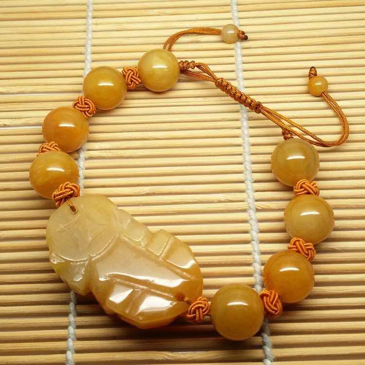 Natural Yellow Jade Pixiu Healing Bracelet-Special