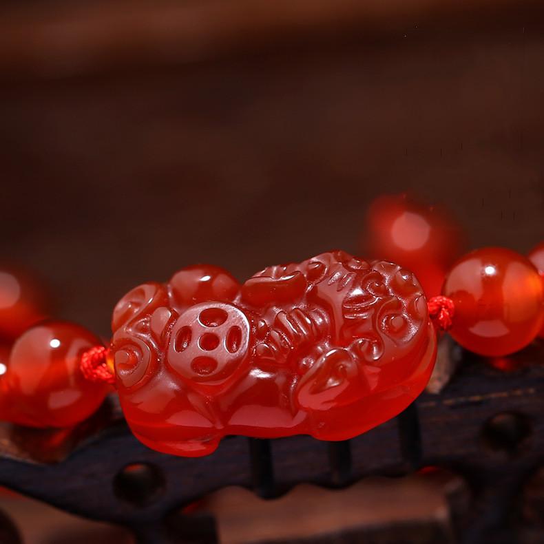 New Edition Red AgatePixiu Lucky Rope Bracelet