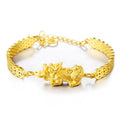 New Edtion Gold Fengshui Lucky Coin Pixiu Wealth Bracelet