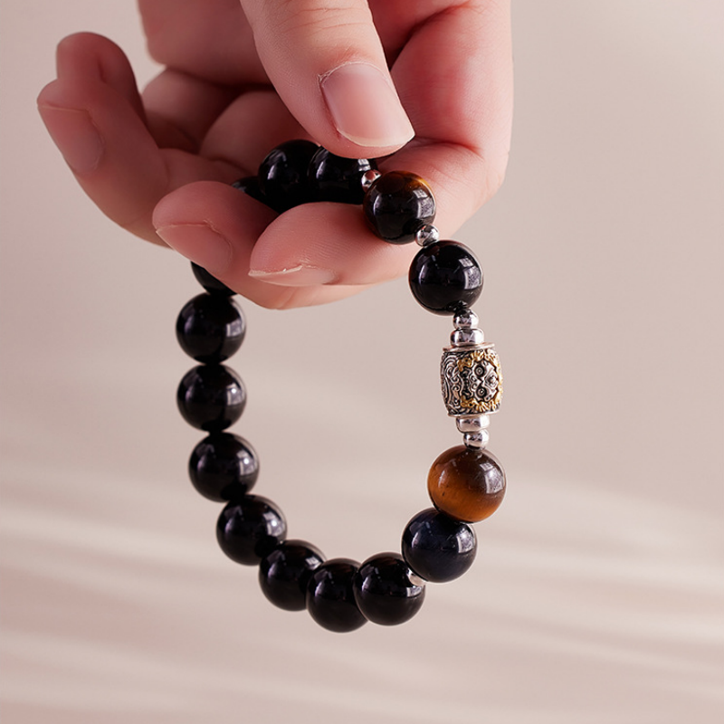 Obsidian Qilin Tiger Eye Bracelet-Steady Vitality