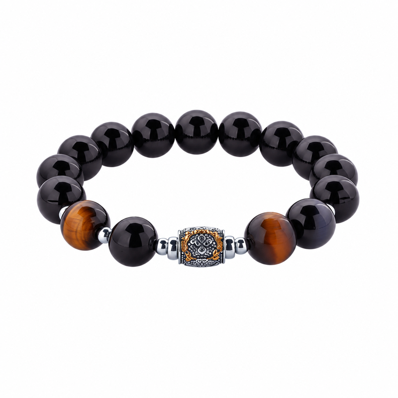 Obsidian Qilin Tiger Eye Bracelet-Steady Vitality
