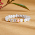 Enamel Peach Blossom Cat Eye Stone Bracelet-Brighter Days