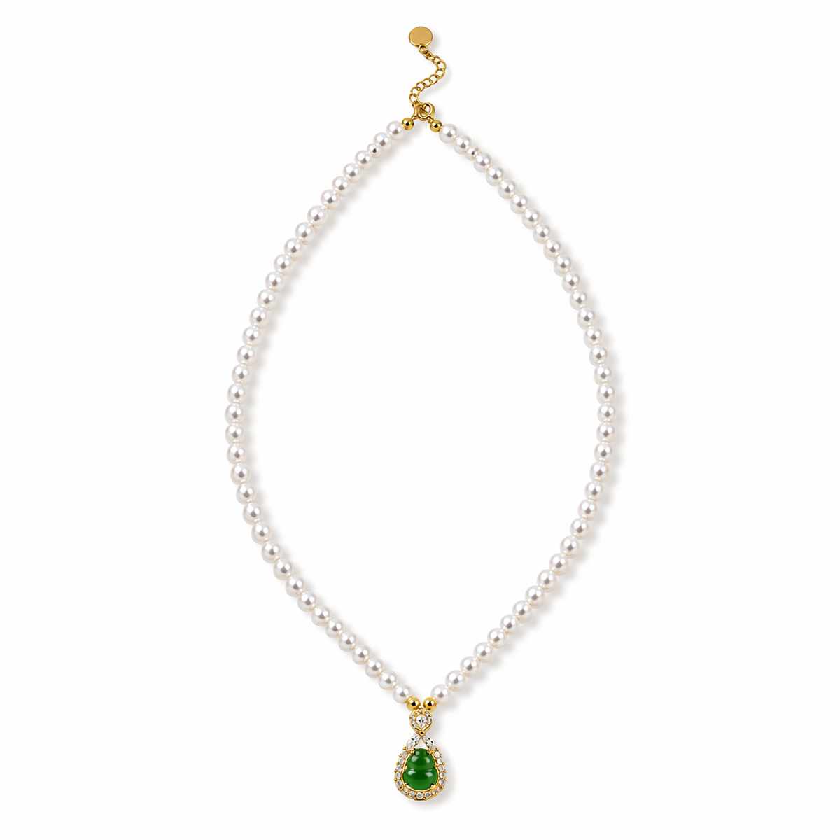 Fortune & Blessing Gourd Pearl Necklace â€?A Gift of Love. Luck & Prosperity