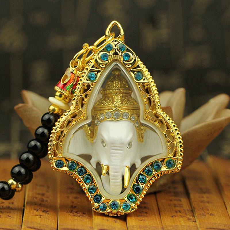 Phra Phikanet Thai Protection Amulet Pendant Necklace